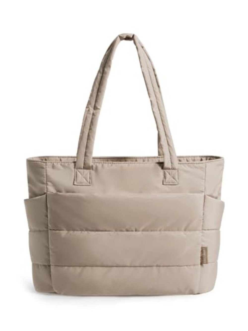 Quilted Puffer Tote Bag Lightweight Travel Work Beach Gym Shoulder Bag